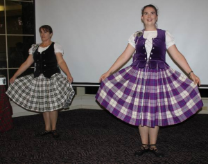 two young ladies from Scottish Highland Dancing Albury Wodong