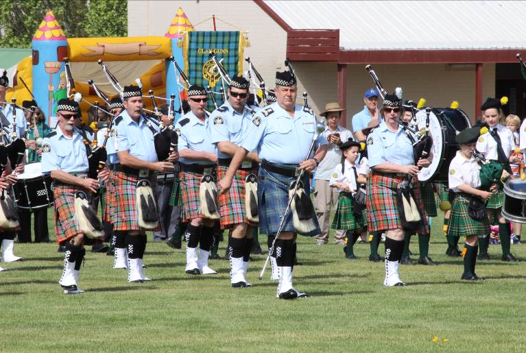 Playing the pipes and drums takes a good deal of practice